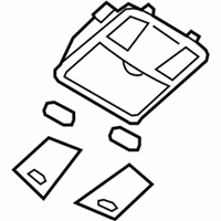 OEM Infiniti EX35 Lamp Assembly Map - 26430-1BA3A