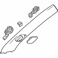 OEM Cadillac CTS Weatherstrip Pillar Trim - 23446862