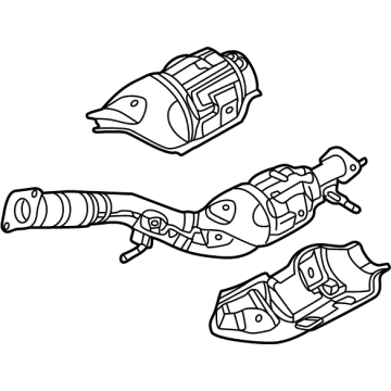 OEM Nissan Rogue Tube-Exhaust, Front W/Catalyst Converter - 200A0-6RR4A