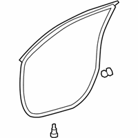 OEM 2013 Toyota Highlander Door Weatherstrip - 67862-48060