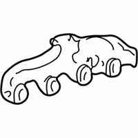 OEM 1997 Chevrolet C3500 Engine Exhaust Manifold - 12556476
