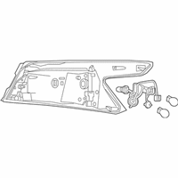 OEM Nissan Maxima Combination Lamp Assy-Rear, LH - 26555-9DJ0A