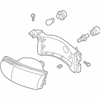 OEM 1999 Nissan Quest Passenger Side Headlight Assembly - B6010-7B000