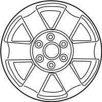 OEM 2011 Nissan Frontier Aluminum Wheel (18X7.5 Brushed) - 40300-ZS18A