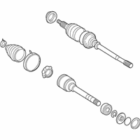 OEM 2001 Toyota Camry Axle Assembly - 43420-06060-84