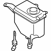 OEM 2006 BMW 525xi Cooling Water Expansion Tank - 17-13-7-542-986