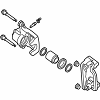 OEM 2009 Nissan Altima CALIPER Assembly-Rear LH, W/O Pads Or SHIMS - 44011-JA01A