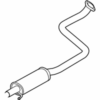 OEM 2020 Hyundai Elantra Center Muffler Assembly - 28650-F3650
