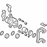 OEM 2008 Kia Spectra5 Rear Wheel Brake Assembly, Left - 582102F300