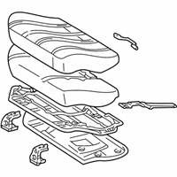 OEM 2002 Toyota 4Runner Cushion Assembly - 71460-35840-E0