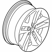 OEM 2016 Ford Police Interceptor Utility Wheel, Alloy - BB5Z-1007-A