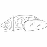 OEM Kia Amanti Outside Rear View Mirror Assembly, Right - 876203F510