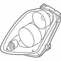 OEM Infiniti Headlamp Housing Assembly, Left - 26065-AC700