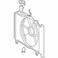 OEM 2010 Scion xD Fan Shroud - 16711-37050