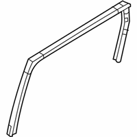 OEM 2019 Nissan Versa Note Glass Run Rubber-Rear Door Window, RH - 82330-3WC0A