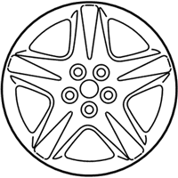 OEM 2000 Lincoln LS Wheel, Alloy - XW4Z-1007-JA