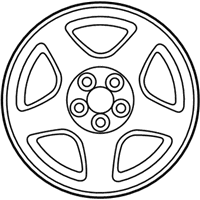 OEM 2000 Lincoln LS Alloy Wheels - XW4Z1007BA