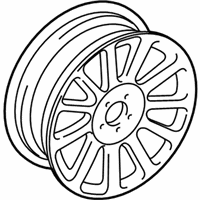 OEM 2005 Lincoln LS Wheel, Alloy - 4W4Z-1007-CA