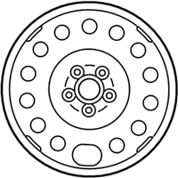 OEM 2002 Lincoln LS Spare Wheel - XW4Z-1007-DA