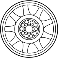 OEM 2000 Lincoln LS Alloy Wheels - XW4Z1007AA