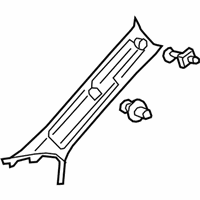 OEM Lexus ES350 GARNISH Assembly, Front Pillar - 62220-06250-A0