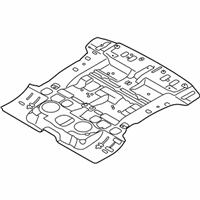 OEM 2013 Kia Sorento Panel Assembly-Rear Floor - 655211U100