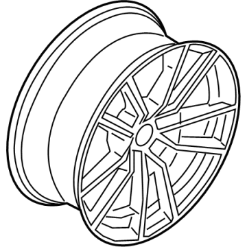 OEM 2022 BMW 330e xDrive Disk Wheel, Light Alloy, In - 36-11-6-883-522