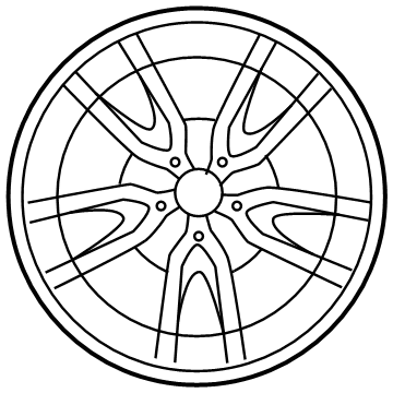 OEM 2021 BMW M440i xDrive DISK WHEEL, LIGHT ALLOY, IN - 36-10-8-093-831