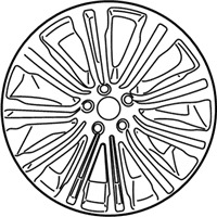 OEM 2014 Chrysler 300 Aluminum Wheel - 1TD73DX8AB