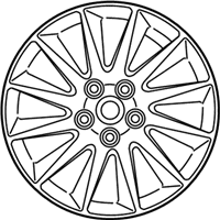 OEM 2012 Chrysler 300 Aluminum Wheel - 1LS51GSAAB