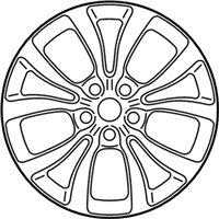 OEM 2015 Chrysler 300 Aluminum Wheel - 5PQ10XZAAB
