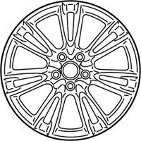 OEM 2012 Chrysler 300 Aluminum Wheel - 1LS53SZ0AB