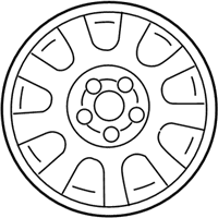 OEM 2009 Ford Crown Victoria Wheel, Alloy - 6W3Z-1007-BA