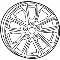 OEM 2022 Jeep Cherokee Aluminum Wheel - 6BG72RXFAA