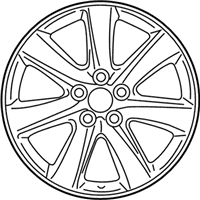 OEM Lexus LS600h Wheel, Disc Chrome P - 4261A-50073