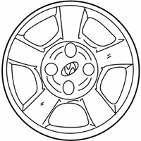 OEM 2000 Hyundai Accent Wheel Cover Assembly - 52960-25500