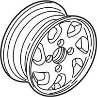 OEM 2000 Honda Accord Disk, Aluminum Wheel (15X6Jj) (Hitachi) - 42700-S82-A02