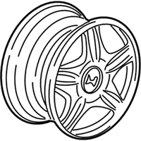 OEM 1999 Honda Accord Wheel, Slotted Alloy (15") (5-Spoke) - 08W15-S87-100
