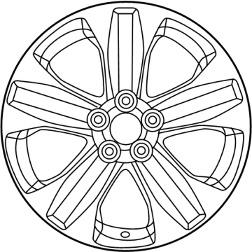 OEM 2021 Toyota Highlander Wheel, Alloy - 42611-0E530