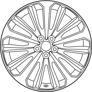 OEM 2021 Toyota Highlander Wheel, Alloy - 42611-0E540