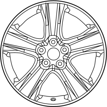 OEM 2022 Toyota Highlander Wheel, Alloy - 42611-0E510