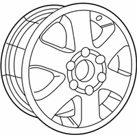 OEM 2008 Dodge Sprinter 2500 Aluminum Wheel - 68004980AA