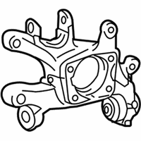 OEM 2013 Lexus CT200h Carrier Sub-Assembly, Rear - 42305-12240
