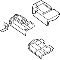 OEM Nissan Sentra Cushion Assembly Rear Seat - 88300-ZT51B