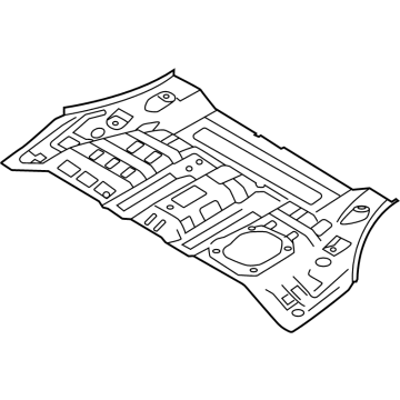 OEM Hyundai Santa Fe Panel Assembly-Rear Floor, FRT - 65511-S2500