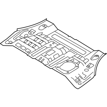 OEM 2022 Hyundai Santa Fe Panel Assembly-Rear Floor, FRT - 65511-S2500