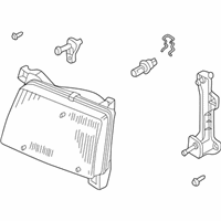 OEM 1998 Nissan Frontier Driver Side Headlight Assembly - 26060-3S525