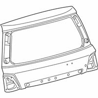 OEM Lexus Panel Sub-Assembly, Back - 67005-60K70