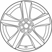 OEM Lexus IS250 Wheel, Disc Chrome P - 4261A-53220