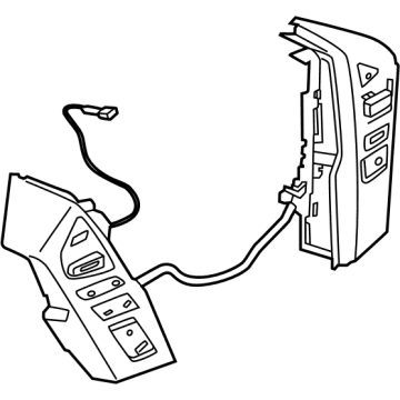 OEM 2022 Nissan Frontier SWITCH ASSY - STEERING - 25550-9BU1A